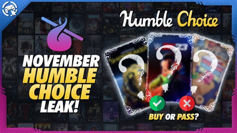 humble choice november 2023 leak|Humble Choice Games for November 2023 Explained